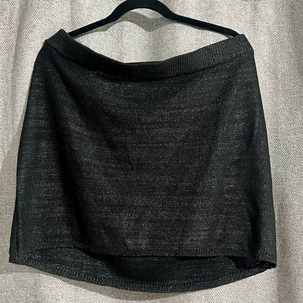 Wild Fable Black High-Low Pencil Mini Skirt